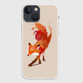 Чехол для iPhone 13 mini с принтом Paint Fox в Санкт-Петербурге,  |  | cute | fox | foxes | ginger | paint | tail | забавная | краска | лис | лиса | лисица | лисицы | лисичка | лисички | лисы | милая | рыжая | рыжие | смешная | фыр | хвост | хвосты
