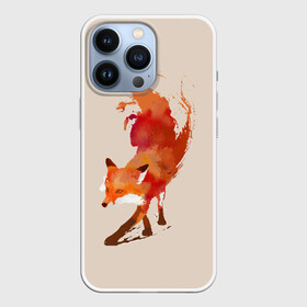 Чехол для iPhone 13 Pro с принтом Paint Fox в Санкт-Петербурге,  |  | Тематика изображения на принте: cute | fox | foxes | ginger | paint | tail | забавная | краска | лис | лиса | лисица | лисицы | лисичка | лисички | лисы | милая | рыжая | рыжие | смешная | фыр | хвост | хвосты