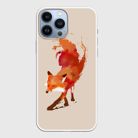 Чехол для iPhone 13 Pro Max с принтом Paint Fox в Санкт-Петербурге,  |  | Тематика изображения на принте: cute | fox | foxes | ginger | paint | tail | забавная | краска | лис | лиса | лисица | лисицы | лисичка | лисички | лисы | милая | рыжая | рыжие | смешная | фыр | хвост | хвосты