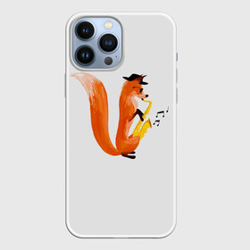 Чехол для iPhone 13 Pro Max с принтом Джаз Лис в Санкт-Петербурге,  |  | Тематика изображения на принте: cute | fox | foxes | ginger | jazz | tail | trumpet | джаз | джазмен | забавная | лис | лиса | лисица | лисицы | лисичка | лисички | лисы | милая | рыжая | рыжие | саксофон | смешная | труба | фыр | хвост | хвосты