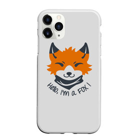 Чехол для iPhone 11 Pro матовый с принтом Hello Fox в Санкт-Петербурге, Силикон |  | cute | fox | foxes | ginger | hello | tail | забавная | лис | лиса | лисица | лисицы | лисичка | лисички | лисы | милая | привет | рыжая | рыжие | смешная | фыр | хвост | хвосты