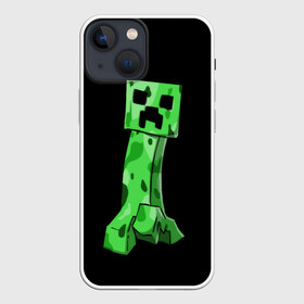 Чехол для iPhone 13 mini с принтом Крипер в Санкт-Петербурге,  |  | craft | creeper | enderman | mine | minecraft | miner | online | skeleton | sword | tnt | world | zombie | динамит | зомби | игра | игры | кирка | крипер | майнер | майнкрафт | меч | мир | онлайн | скелетон