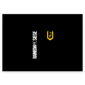 Поздравительная открытка с принтом RAINBOW SIX SIEGE в Санкт-Петербурге, 100% бумага | плотность бумаги 280 г/м2, матовая, на обратной стороне линовка и место для марки
 | Тематика изображения на принте: 6 | cybersport | esport | logo | pro league | rainbow | rainbow six siege | six | team | киберспорт | лого | радуга осада