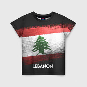 Детская футболка 3D с принтом LEBANON(Ливан) в Санкт-Петербурге, 100% гипоаллергенный полиэфир | прямой крой, круглый вырез горловины, длина до линии бедер, чуть спущенное плечо, ткань немного тянется | Тематика изображения на принте: lebanon | urban | город | ливан | мир | путешествие | символика | страны | флаг