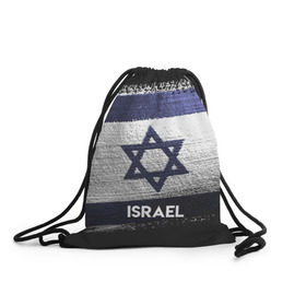 Рюкзак-мешок 3D с принтом Israel(Израиль) в Санкт-Петербурге, 100% полиэстер | плотность ткани — 200 г/м2, размер — 35 х 45 см; лямки — толстые шнурки, застежка на шнуровке, без карманов и подкладки | israel | urban | город | израиль | мир | путешествие | символика | страны | флаг