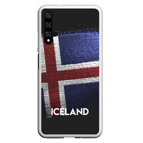 Чехол для Honor 20 с принтом Iceland(Исландия) в Санкт-Петербурге, Силикон | Область печати: задняя сторона чехла, без боковых панелей | iceland | urban | город | мир | путешествие | символика | страны | флаг