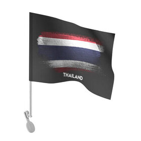 Флаг для автомобиля с принтом Тайланд(Thailand) в Санкт-Петербурге, 100% полиэстер | Размер: 30*21 см | thailand | urban | город | мир | путешествие | символика | страны | таиланд | флаг