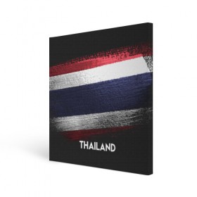 Холст квадратный с принтом Тайланд(Thailand) в Санкт-Петербурге, 100% ПВХ |  | thailand | urban | город | мир | путешествие | символика | страны | таиланд | флаг