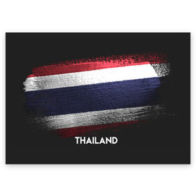 Поздравительная открытка с принтом Тайланд(Thailand) в Санкт-Петербурге, 100% бумага | плотность бумаги 280 г/м2, матовая, на обратной стороне линовка и место для марки
 | thailand | urban | город | мир | путешествие | символика | страны | таиланд | флаг