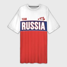 Платье-футболка 3D с принтом Team Russia в Санкт-Петербурге,  |  | community | country | moscow | ornament | pattern | russia | russian | sport | style | team | комюнити | москва | надпись | орнамент | россия | русская | русский | спорт | стиль | страна | узор