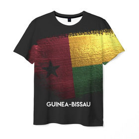 Мужская футболка 3D с принтом Guinea-Bissau(Гвинея-Бисау) в Санкт-Петербурге, 100% полиэфир | прямой крой, круглый вырез горловины, длина до линии бедер | urban | гвинея бисау | город | мир | путешествие | символика | страны | флаг