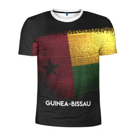 Мужская футболка 3D спортивная с принтом Guinea-Bissau(Гвинея-Бисау) в Санкт-Петербурге, 100% полиэстер с улучшенными характеристиками | приталенный силуэт, круглая горловина, широкие плечи, сужается к линии бедра | urban | гвинея бисау | город | мир | путешествие | символика | страны | флаг