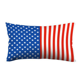 Подушка 3D антистресс с принтом Американский Флаг в Санкт-Петербурге, наволочка — 100% полиэстер, наполнитель — вспененный полистирол | состоит из подушки и наволочки на молнии | америка | вашингтон | звезды | патриот | сша | трамп | триколор