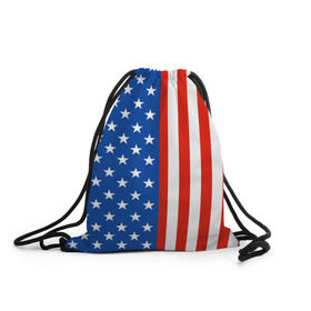 Рюкзак-мешок 3D с принтом Американский Флаг в Санкт-Петербурге, 100% полиэстер | плотность ткани — 200 г/м2, размер — 35 х 45 см; лямки — толстые шнурки, застежка на шнуровке, без карманов и подкладки | америка | вашингтон | звезды | патриот | сша | трамп | триколор