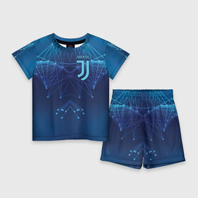 Детский костюм с шортами 3D с принтом Juventus Lifestyle в Санкт-Петербурге,  |  | club | football | juventus | белый | италия | клуб | форма | черный | ювентус