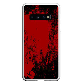 Чехол для Samsung Galaxy S10 с принтом Red blood в Санкт-Петербурге, Силикон | Область печати: задняя сторона чехла, без боковых панелей | halloween | брызги красок | брызги крови | картина кровью | красные пятна | кровавая абстракция | кровавые пятна | кровь | пятна краски