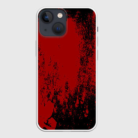 Чехол для iPhone 13 mini с принтом Red blood в Санкт-Петербурге,  |  | halloween | брызги красок | брызги крови | картина кровью | красные пятна | кровавая абстракция | кровавые пятна | кровь | пятна краски