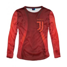 Женский лонгслив 3D с принтом Juventus new uniform в Санкт-Петербурге, 100% полиэстер | длинные рукава, круглый вырез горловины, полуприлегающий силуэт | club | football | juventus | белый | италия | клуб | форма | черный | ювентус