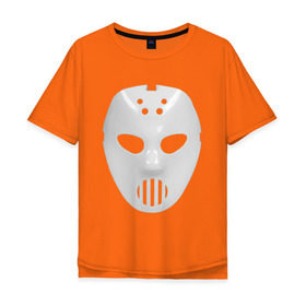 Мужская футболка хлопок Oversize с принтом Маска Angerfist в Санкт-Петербурге, 100% хлопок | свободный крой, круглый ворот, “спинка” длиннее передней части | angerfist | gabba | gabber | hardcore | mask | music | rave | габбер | маска | музыка | рейв | рэйв