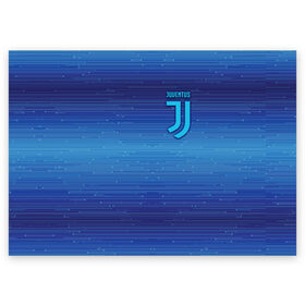 Поздравительная открытка с принтом Juventus new uniform в Санкт-Петербурге, 100% бумага | плотность бумаги 280 г/м2, матовая, на обратной стороне линовка и место для марки
 | club | football | juventus | белый | италия | клуб | форма | черный | ювентус