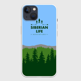 Чехол для iPhone 13 с принтом Сибирь в Санкт-Петербурге,  |  | adventure | forest | hiking | nature | russia | siberia | taiga | traveling | trekking | лес | отдых | охота | природа | путешествия | россия | сибирь | тайга | туризм
