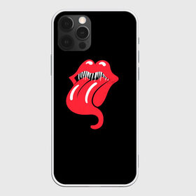 Чехол для iPhone 12 Pro Max с принтом Monsters Kiss в Санкт-Петербурге, Силикон |  | halloween | jagger | lips | mick | monster | rock | rolling | stones | tongue | tooth | вольные | губы | джаггер | зубы | камни | катящиеся | мик | монстер | рок | странники | хеллоуин | хэллоуин | язык