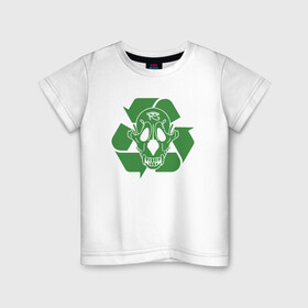 Детская футболка хлопок с принтом Экология в Санкт-Петербурге, 100% хлопок | круглый вырез горловины, полуприлегающий силуэт, длина до линии бедер | pharaoh | глеб голубин | фара | фараон | фараох