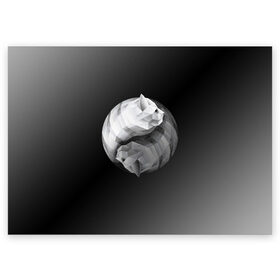 Поздравительная открытка с принтом Янь Янь Котики в Санкт-Петербурге, 100% бумага | плотность бумаги 280 г/м2, матовая, на обратной стороне линовка и место для марки
 | Тематика изображения на принте: cat | cats | jang | jing | kitten | kitty | pussy | инь | кот | котенок | котик | котики | коты | котята | кошка | кошки | янь