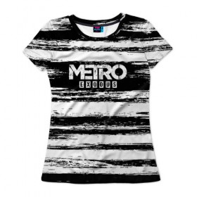 Женская футболка 3D с принтом METRO: Exodus в Санкт-Петербурге, 100% полиэфир ( синтетическое хлопкоподобное полотно) | прямой крой, круглый вырез горловины, длина до линии бедер | 
