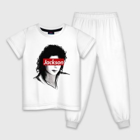 Детская пижама хлопок с принтом Michael Jackson в Санкт-Петербурге, 100% хлопок |  брюки и футболка прямого кроя, без карманов, на брюках мягкая резинка на поясе и по низу штанин
 | jackson | michael | джексон | майкл
