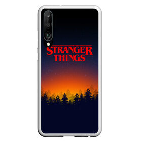 Чехол для Honor P30 с принтом STRANGER THINGS в Санкт-Петербурге, Силикон | Область печати: задняя сторона чехла, без боковых панелей | 011 | eleven | friends don t lie | netflix | stranger things | демогоргон | нетфликс | одиннадцатая | очень странные дела | сериалы