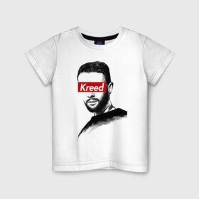 Детская футболка хлопок с принтом Kreed в Санкт-Петербурге, 100% хлопок | круглый вырез горловины, полуприлегающий силуэт, длина до линии бедер | black star | блек стар | егор | крид | невеста | олимп