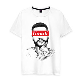 Мужская футболка хлопок с принтом Timati в Санкт-Петербурге, 100% хлопок | прямой крой, круглый вырез горловины, длина до линии бедер, слегка спущенное плечо. | black star | rap | блек стар | мафия | олимп | рэп