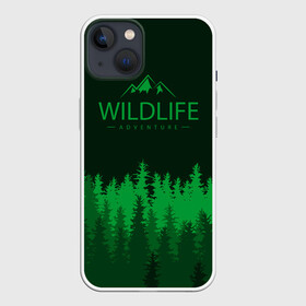 Чехол для iPhone 13 с принтом adventure в Санкт-Петербурге,  |  | adventure | forest | hiking | nature | taiga | traveling | trees | trekking | лес | отдых | охота | приключения | природа | путешествия | тайга | туризм