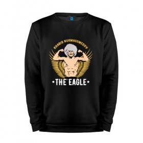 Мужской свитшот хлопок с принтом Khabib the eagle в Санкт-Петербурге, 100% хлопок |  | conor mcgregor | khabib nurmagomedov | ufc | ufc229 | конор макгрегор | хабиб | хабиб нурмагомедов