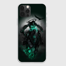 Чехол для iPhone 12 Pro с принтом Darksiders III в Санкт-Петербурге, силикон | область печати: задняя сторона чехла, без боковых панелей | Тематика изображения на принте: playstation | ворон | всадник | конь | яд | ярость