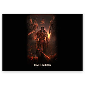 Поздравительная открытка с принтом Dark Souls в Санкт-Петербурге, 100% бумага | плотность бумаги 280 г/м2, матовая, на обратной стороне линовка и место для марки
 | 3 | dark | darksouls | praise | soul | souls | the sun | дарк | души | мертвец | рыцарь | соул | соулс | тёмные
