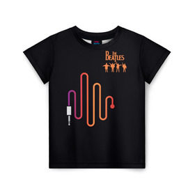 Детская футболка 3D с принтом The Beatles в Санкт-Петербурге, 100% гипоаллергенный полиэфир | прямой крой, круглый вырез горловины, длина до линии бедер, чуть спущенное плечо, ткань немного тянется | Тематика изображения на принте: битлз | британская | группа | джон леннон | джордж харрисон | ливерпуль | пол маккартни | ринго старр | рок