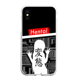 Чехол для iPhone XS Max матовый с принтом HENTAI в Санкт-Петербурге, Силикон | Область печати: задняя сторона чехла, без боковых панелей | ahegao | kawai | kowai | oppai | otaku | senpai | sugoi | waifu | yandere | ахегао | ковай | отаку | сенпай | яндере