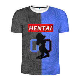 Мужская футболка 3D спортивная с принтом HENTAI 00 в Санкт-Петербурге, 100% полиэстер с улучшенными характеристиками | приталенный силуэт, круглая горловина, широкие плечи, сужается к линии бедра | ahegao | kawai | kowai | oppai | otaku | senpai | sugoi | waifu | yandere | ахегао | ковай | отаку | сенпай | яндере