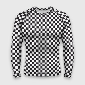 Мужской рашгард 3D с принтом Checkerboard в Санкт-Петербурге,  |  | Тематика изображения на принте: белая | бойчик | вдудь | дудь | иванов | клетка. ячейка | кубики | орнамент | френдзона | чача | чёрная | шахматная. доска | шашечки