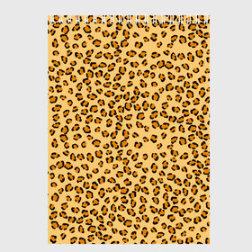 Скетчбук с принтом Окрас леопарда в Санкт-Петербурге, 100% бумага
 | 48 листов, плотность листов — 100 г/м2, плотность картонной обложки — 250 г/м2. Листы скреплены сверху удобной пружинной спиралью | Тематика изображения на принте: 