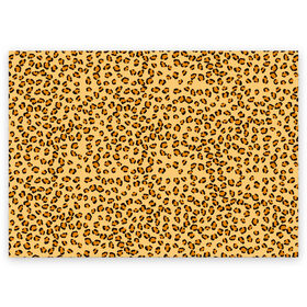 Поздравительная открытка с принтом Окрас леопарда в Санкт-Петербурге, 100% бумага | плотность бумаги 280 г/м2, матовая, на обратной стороне линовка и место для марки
 | Тематика изображения на принте: 