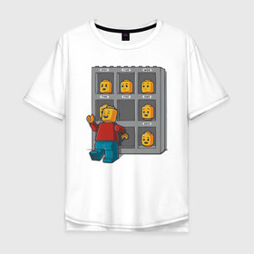 Мужская футболка хлопок Oversize с принтом Пятница в Санкт-Петербурге, 100% хлопок | свободный крой, круглый ворот, “спинка” длиннее передней части | lego | tgif | будни | выходные | конец недели | лего | маски | настроение
