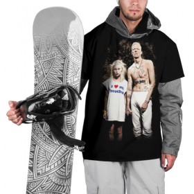 Накидка на куртку 3D с принтом Die Antwoord в Санкт-Петербурге, 100% полиэстер |  | die antwoord | ninja | yo landi | йо ланди фиссер | музыка | рэп рейв