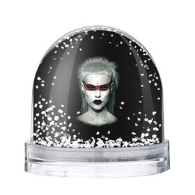 Снежный шар с принтом Йо-Ланди Фиссер в Санкт-Петербурге, Пластик | Изображение внутри шара печатается на глянцевой фотобумаге с двух сторон | die antwoord | ninja | yo landi | йо ланди фиссер | музыка | рэп рейв
