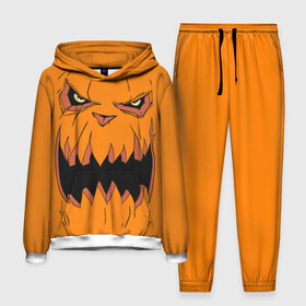 Мужской костюм 3D (с толстовкой) с принтом Halloween в Санкт-Петербурге,  |  | halloween | orange | pumpkin | scary | оранжевая | страшная | тыква | ужас | хэллоуин