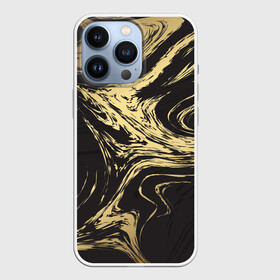 Чехол для iPhone 13 Pro с принтом Золотые реки в Санкт-Петербурге,  |  | Тематика изображения на принте: абстракция | золото | иллюзия | линии | река