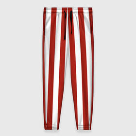 Женские брюки 3D с принтом Костюм пирата в красную полоску - штаны в Санкт-Петербурге, полиэстер 100% | прямой крой, два кармана без застежек по бокам, с мягкой трикотажной резинкой на поясе и по низу штанин. В поясе для дополнительного комфорта — широкие завязки | 