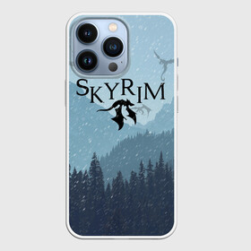 Чехол для iPhone 13 Pro с принтом TES SKYRIM в Санкт-Петербурге,  |  | Тематика изображения на принте: christmas | dovahkiin | dragon | dragonborn | fus ro dah | rpg | skyrim | snow | tes | the elder scrolls | winter is coming | докавин | драконы | новогодний | новый год | рпг | снег